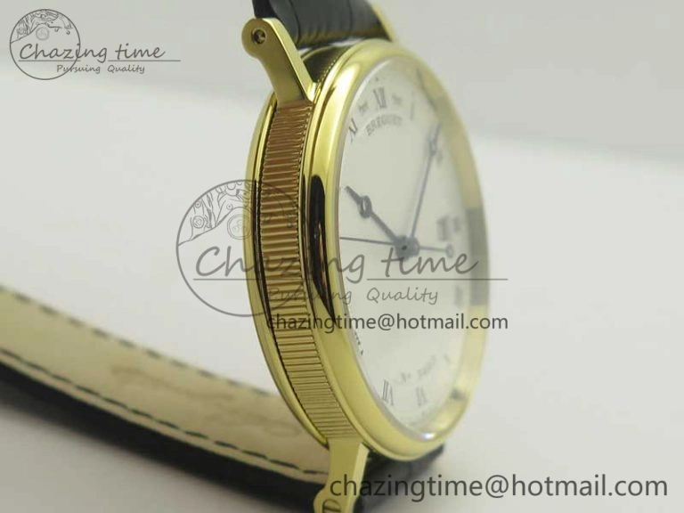 Classique Auto 5177 YG FK 1:1 Best Edition White Hobnail Textured Dial on Black Leather Strap MIYOTA 9015