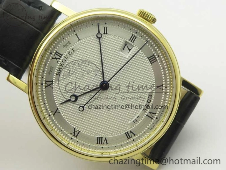 Classique Auto 5177 YG FK 1:1 Best Edition White Hobnail Textured Dial on Black Leather Strap MIYOTA 9015