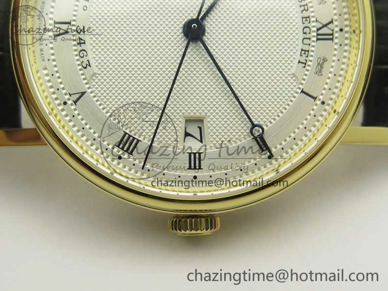Classique Auto 5177 YG FK 1:1 Best Edition White Hobnail Textured Dial on Black Leather Strap MIYOTA 9015