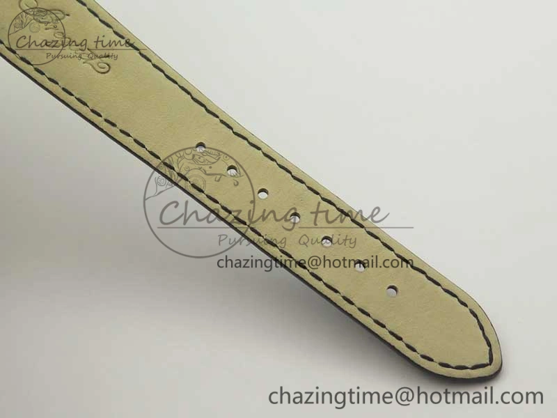 Classique Auto 5177 YG FK 1:1 Best Edition White Hobnail Textured Dial on Black Leather Strap MIYOTA 9015