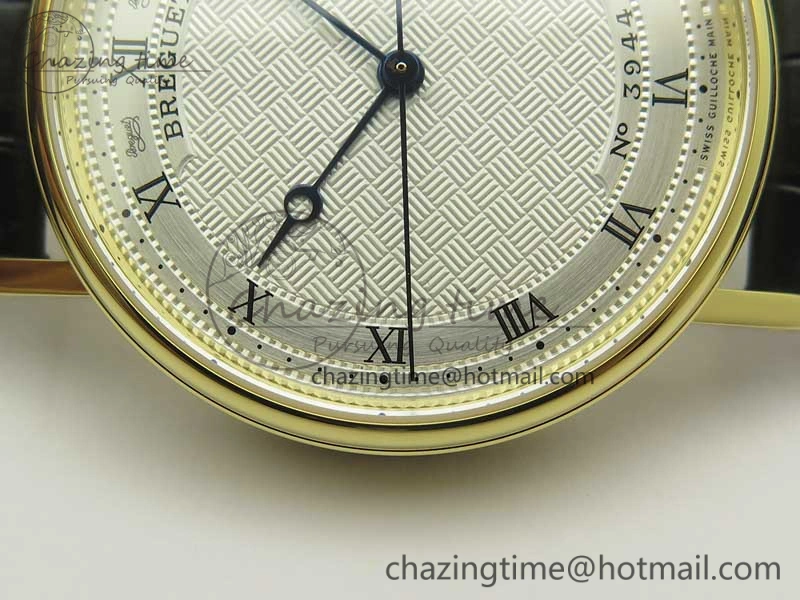 Classique Auto 5177 YG FK 1:1 Best Edition White Plaid Textured Dial on Black Leather Strap MIYOTA 9015