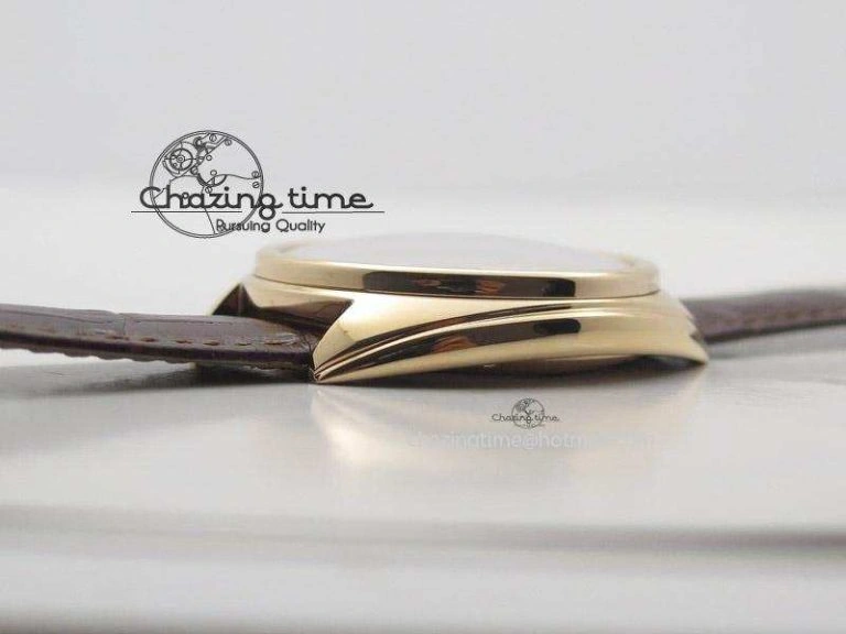 Cle de Cartier RG V6F Best Edition White Textured Dial On Brown Leather Strap MIYOTA9015