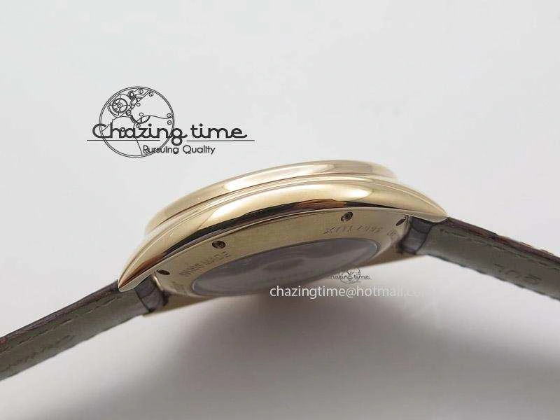 Cle de Cartier RG V6F Best Edition White Textured Dial On Brown Leather Strap MIYOTA9015