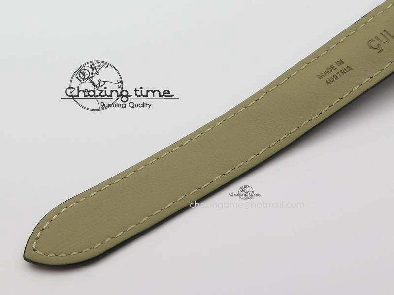 Cle de Cartier SS 35mm V6F Best Edition White Textured Dial On Black Leather Strap MIYOTA9015