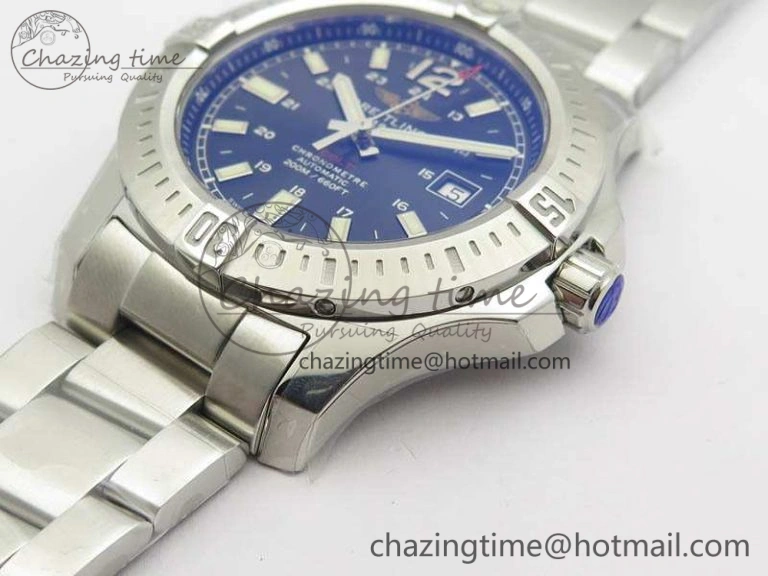 Clot Chronometer SS GF 1:1 Best Edition Black Sticks Marker Dial On SS Bracelet A2824