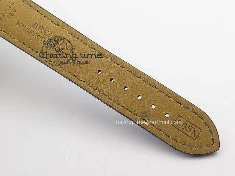 Clot Chronometer SS GF 1:1 Best Edition Blue Sticks Marker Dial On Blue Leather Strap A2824