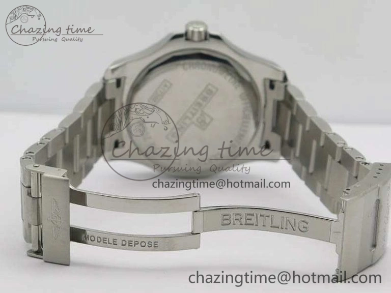 Clot Chronometer SS GF 1:1 Best Edition Blue Sticks Marker Dial On SS Bracelet A2824