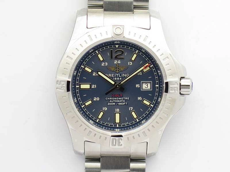 Clot Chronometer SS GF 1:1 Best Edition Blue Sticks Marker Dial On SS Bracelet A2824