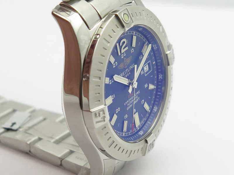 Clot Chronometer SS GF 1:1 Best Edition Blue Sticks Marker Dial On SS Bracelet A2824