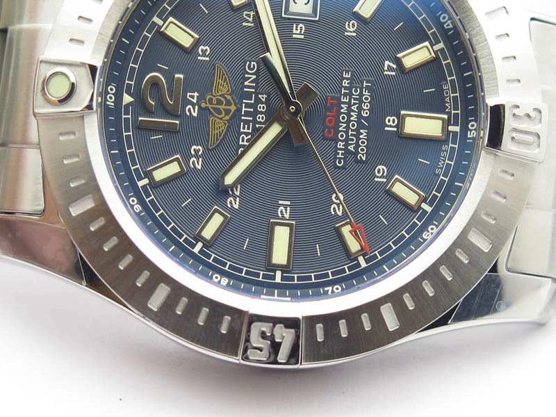 Clot Chronometer SS GF 1:1 Best Edition Blue Sticks Marker Dial On SS Bracelet A2824