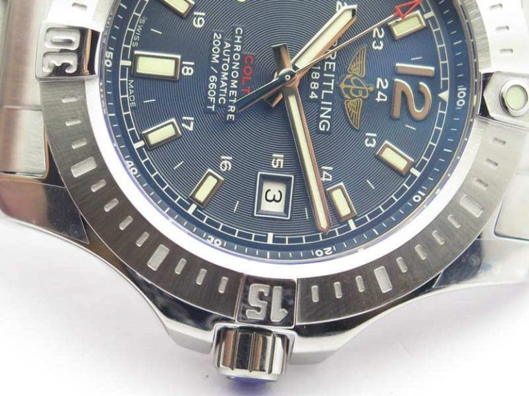 Clot Chronometer SS GF 1:1 Best Edition Blue Sticks Marker Dial On SS Bracelet A2824