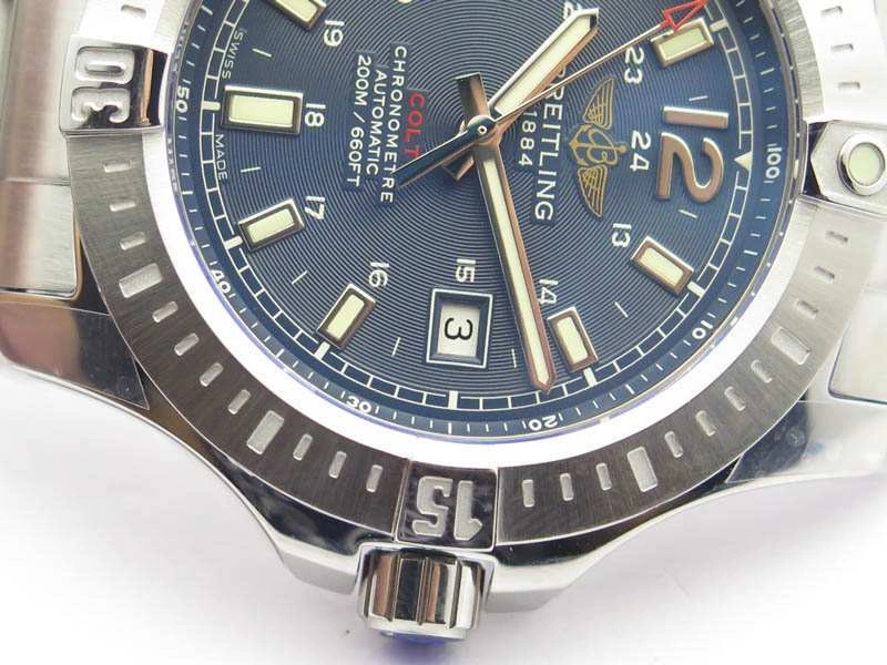 Clot Chronometer SS GF 1:1 Best Edition Blue Sticks Marker Dial On SS Bracelet A2824