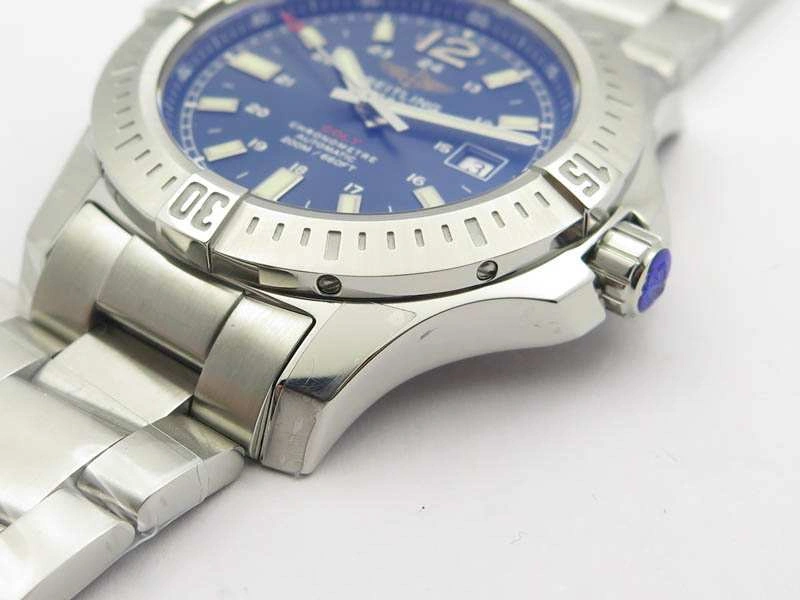 Clot Chronometer SS GF 1:1 Best Edition Blue Sticks Marker Dial On SS Bracelet A2824