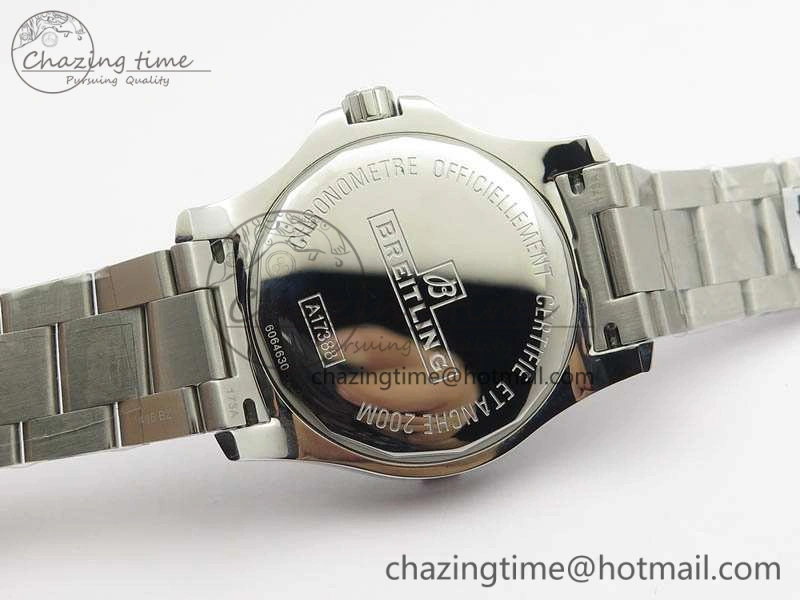 Clot Chronometer SS GF 1:1 Best Edition Blue Sticks Marker Dial On SS Bracelet A2824
