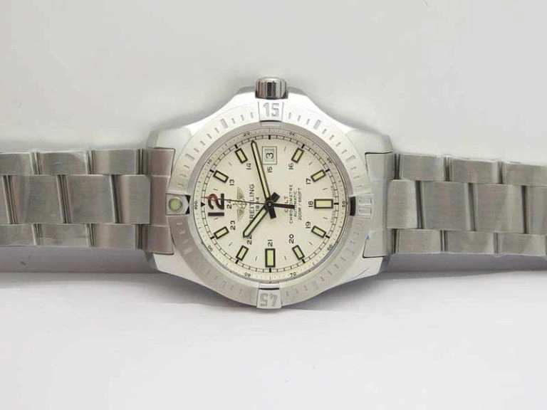 Clot Chronometer SS GF 1:1 Best Edition White Sticks Marker Dial On SS Bracelet A2824