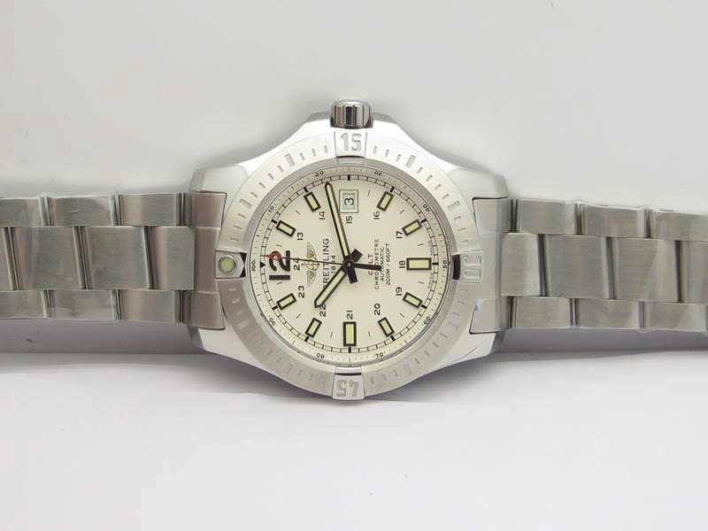 Clot Chronometer SS GF 1:1 Best Edition White Sticks Marker Dial On SS Bracelet A2824