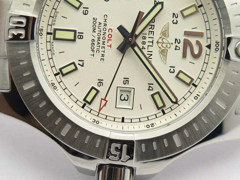 Clot Chronometer SS GF 1:1 Best Edition White Sticks Marker Dial On SS Bracelet A2824