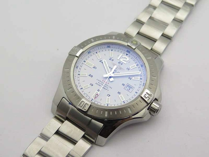 Clot Chronometer SS GF 1:1 Best Edition White Sticks Marker Dial On SS Bracelet A2824