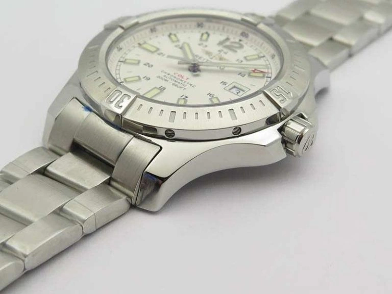 Clot Chronometer SS GF 1:1 Best Edition White Sticks Marker Dial On SS Bracelet A2824