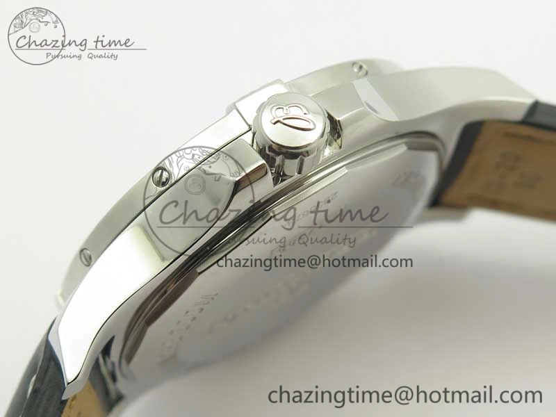 Clot Chronometer SS UBF 1-1 Best Edition Black Sticks Marker Dial on Black Leather Strap A2824