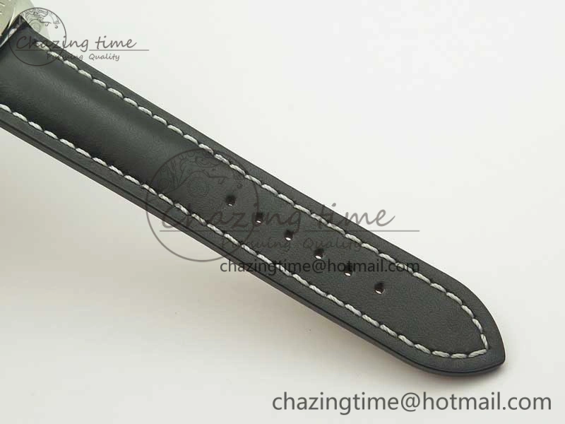 Clot Chronometer SS UBF 1-1 Best Edition Black Sticks Marker Dial on Black Leather Strap A2824