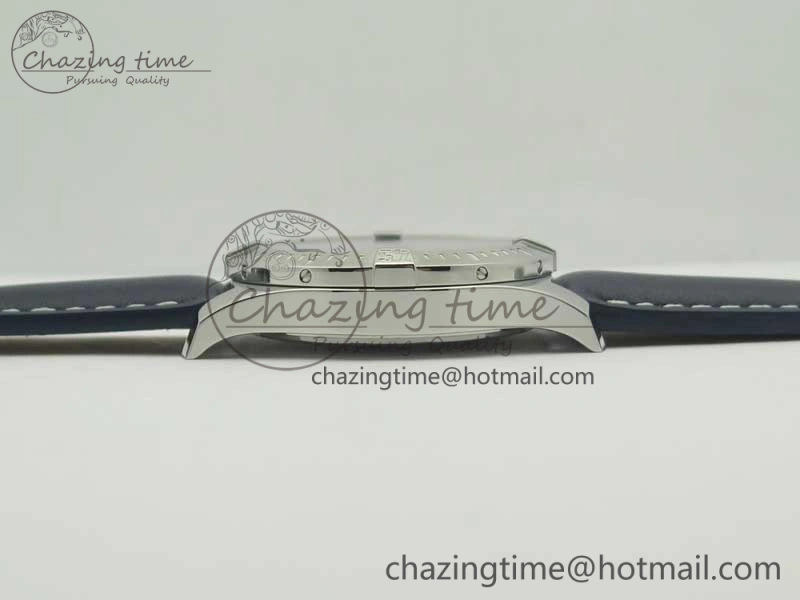 Clot Chronometer SS UBF 1:1 Best Edition Blue Sticks Marker Dial on Blue Leather strap A2824