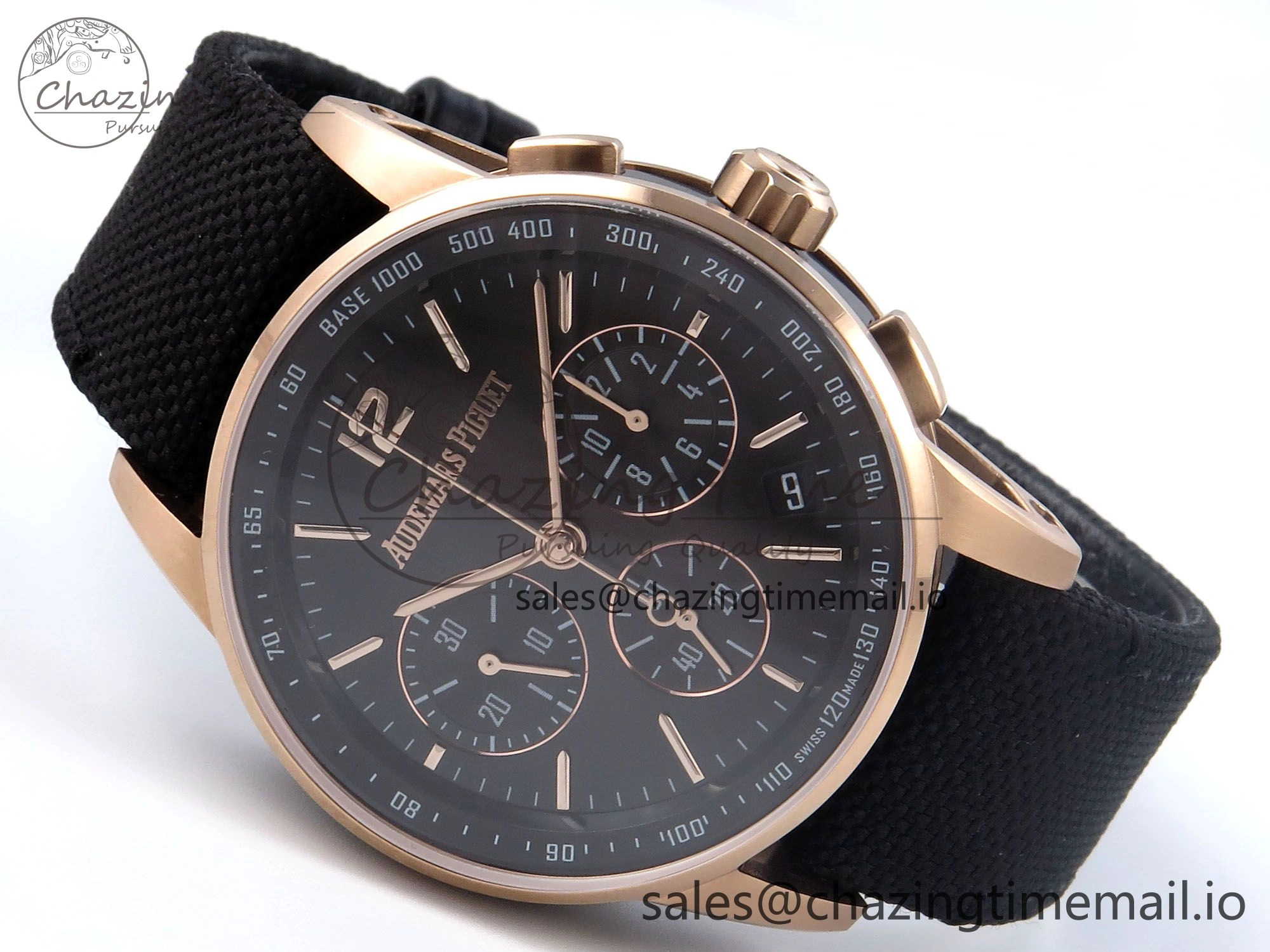 Code 11.59 Chrono 26393 RG APPF Best Edition Gray Dial on Black Nylon Strap A4401