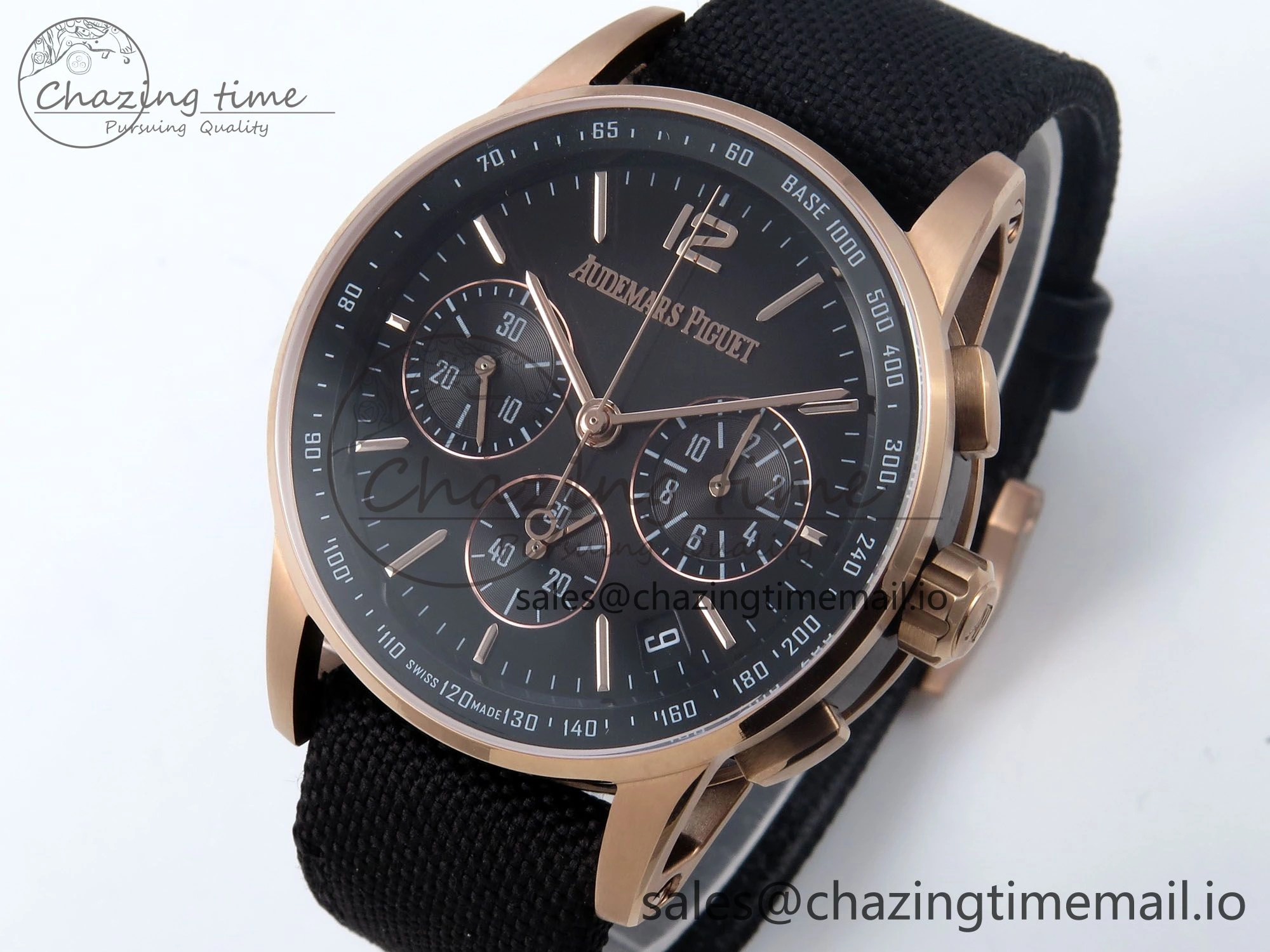 Code 11.59 Chrono 26393 RG APPF Best Edition Gray Dial on Black Nylon Strap A4401