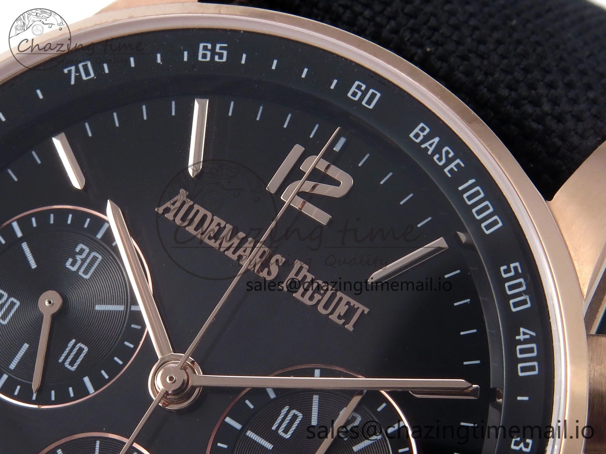 Code 11.59 Chrono 26393 RG APPF Best Edition Gray Dial on Black Nylon Strap A4401