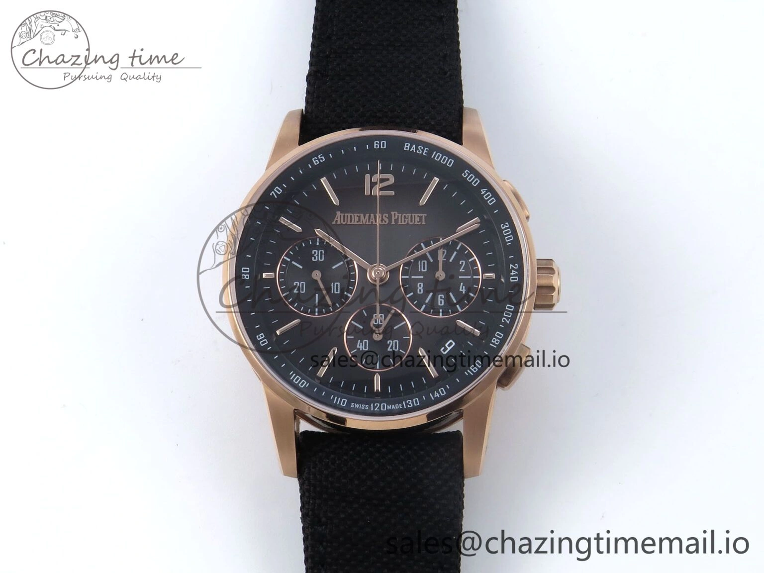 Code 11.59 Chrono 26393 RG APPF Best Edition Gray Dial on Black Nylon Strap A4401