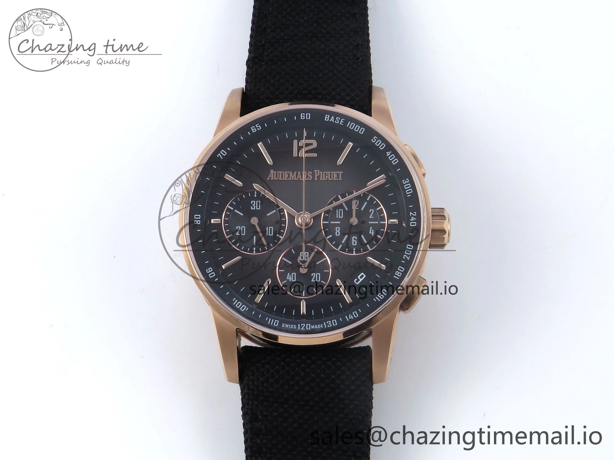 Code 11.59 Chrono 26393 RG APPF Best Edition Gray Dial on Black Nylon Strap A4401