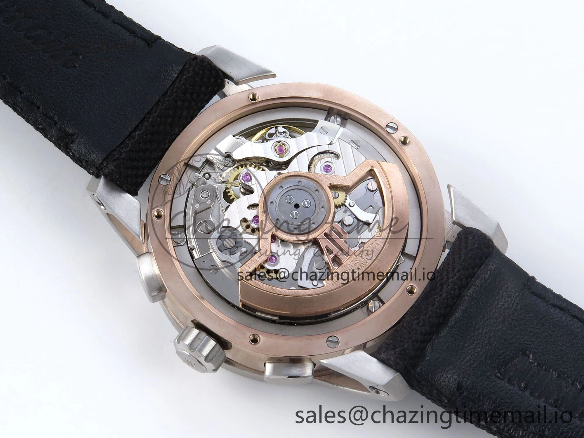 Code 11.59 Chrono 26393 SS APPF Best Edition Gray RG Dial on Black Nylon Strap A4401