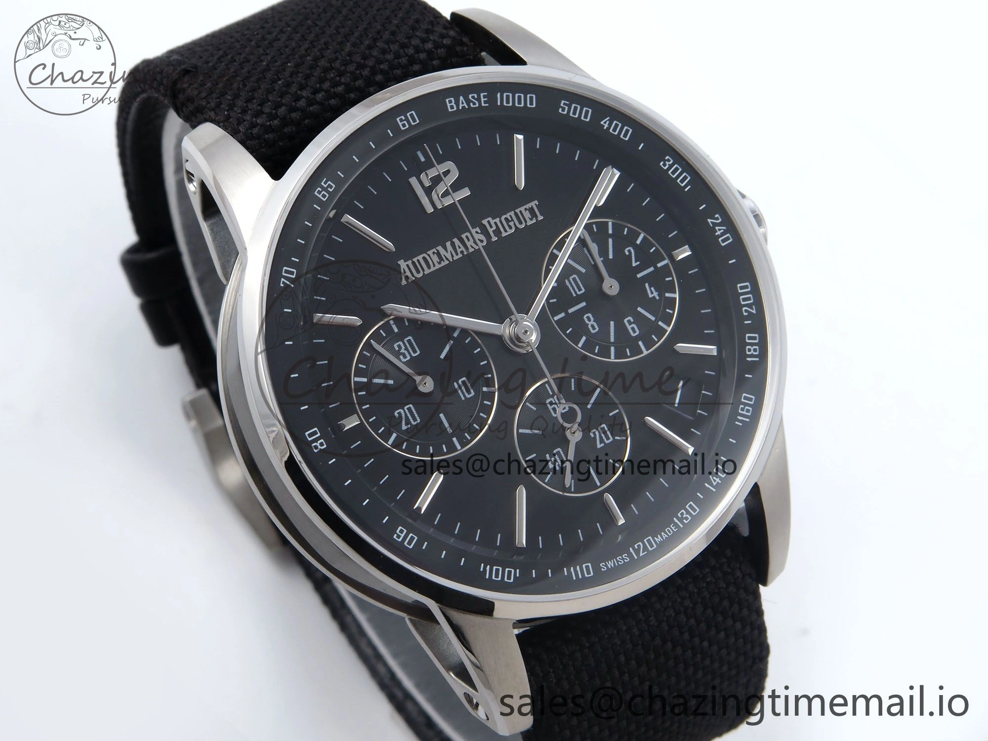 Code 11.59 Chrono 26393 SS APPF Best Edition Gray SS Dial on Black Nylon Strap A4401
