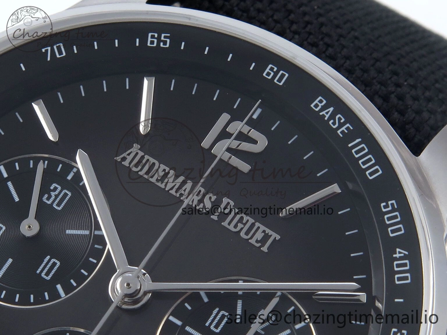 Code 11.59 Chrono 26393 SS APPF Best Edition Gray SS Dial on Black Nylon Strap A4401
