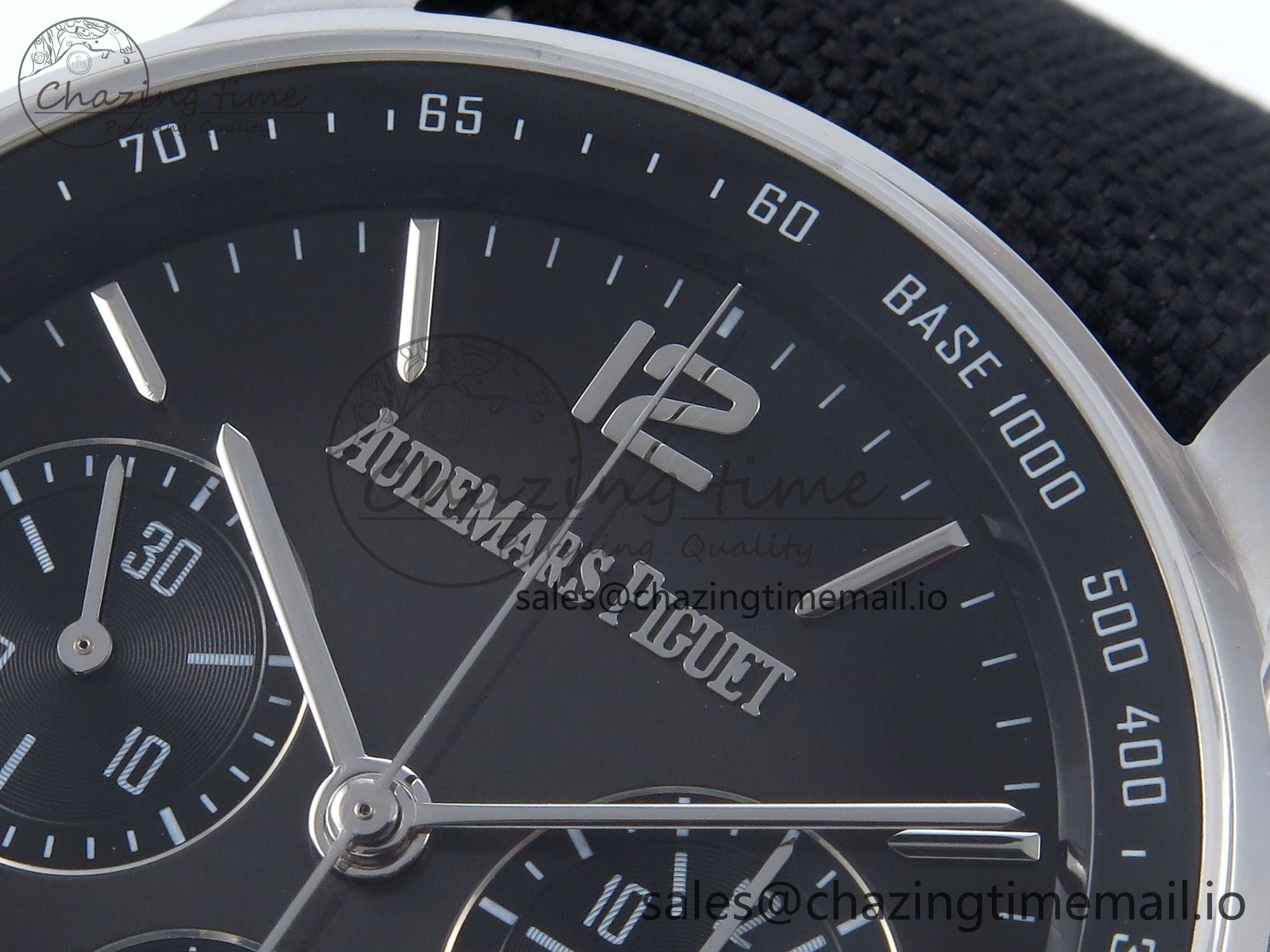 Code 11.59 Chrono 26393 SS APPF Best Edition Gray SS Dial on Black Nylon Strap A4401
