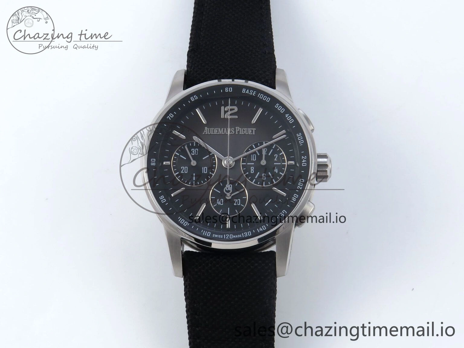 Code 11.59 Chrono 26393 SS APPF Best Edition Gray SS Dial on Black Nylon Strap A4401