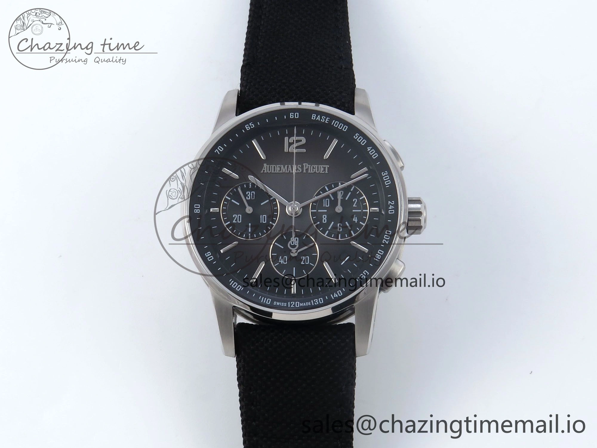 Code 11.59 Chrono 26393 SS APPF Best Edition Gray SS Dial on Black Nylon Strap A4401