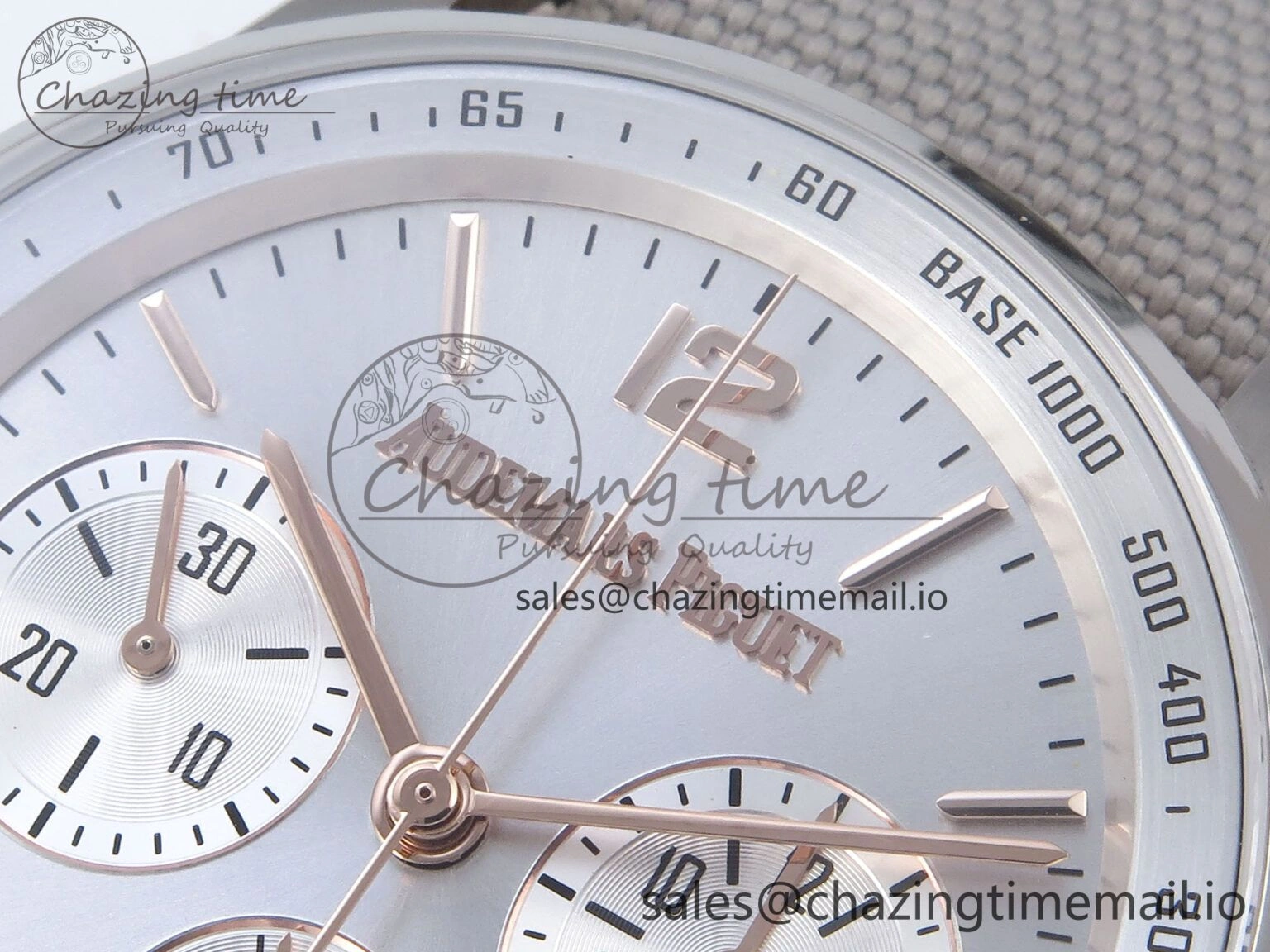 Code 11.59 Chrono 26393 SS APPF Best Edition Silver Dial on White Nylon Strap A4401