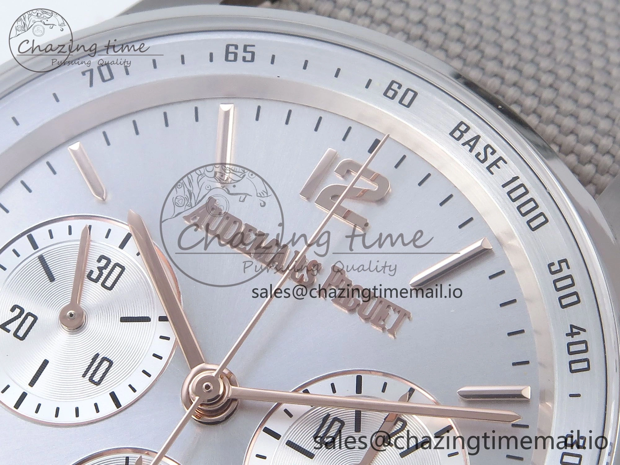Code 11.59 Chrono 26393 SS APPF Best Edition Silver Dial on White Nylon Strap A4401