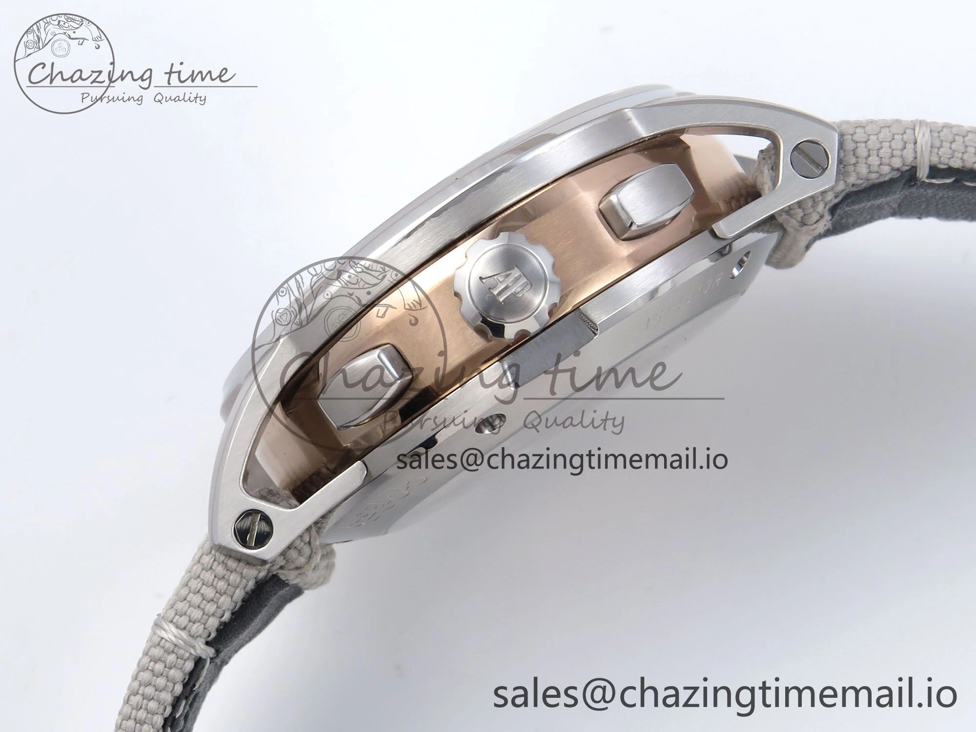 Code 11.59 Chrono 26393 SS APPF Best Edition Silver Dial on White Nylon Strap A4401