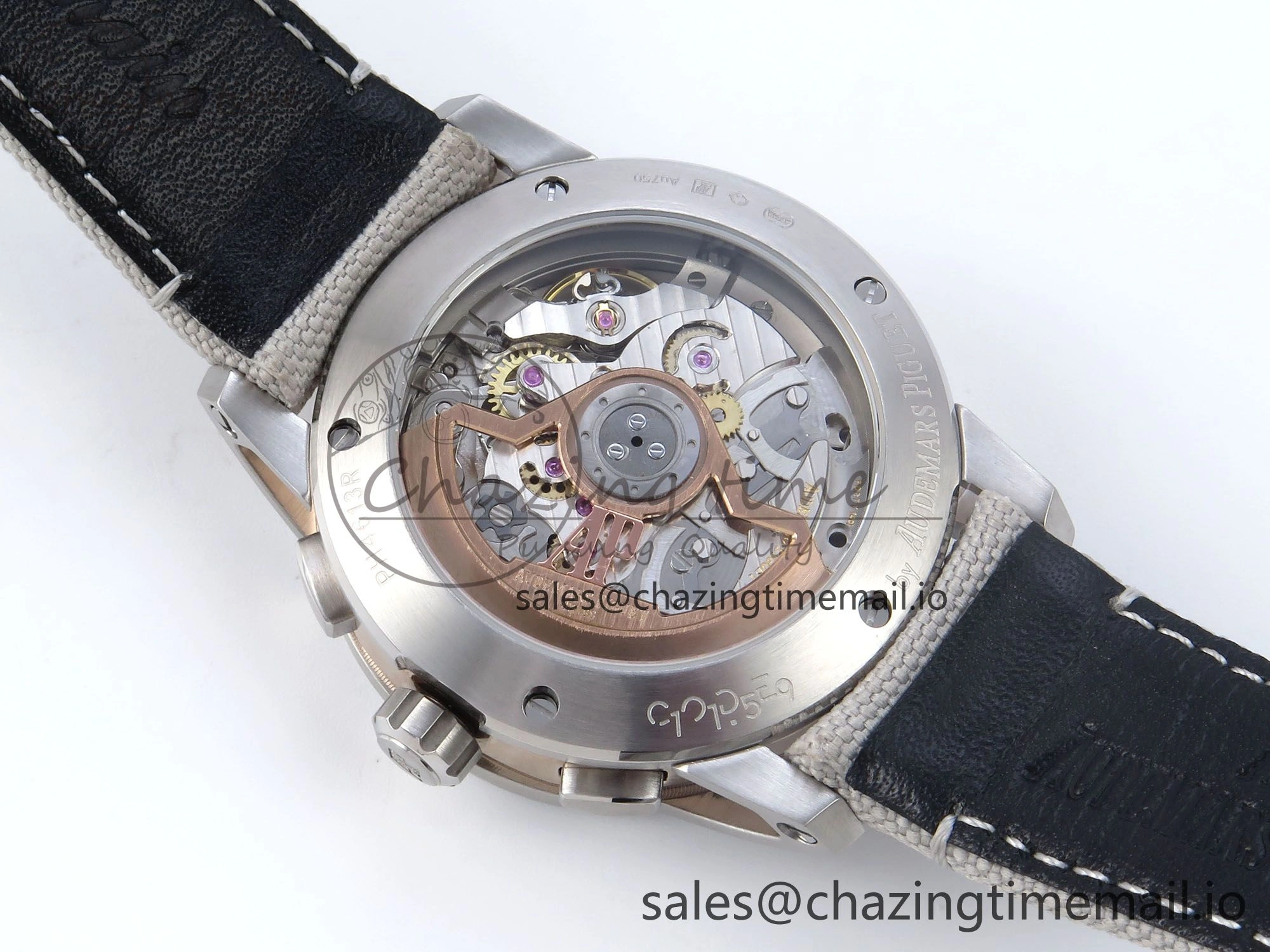 Code 11.59 Chrono 26393 SS APPF Best Edition Silver Dial on White Nylon Strap A4401