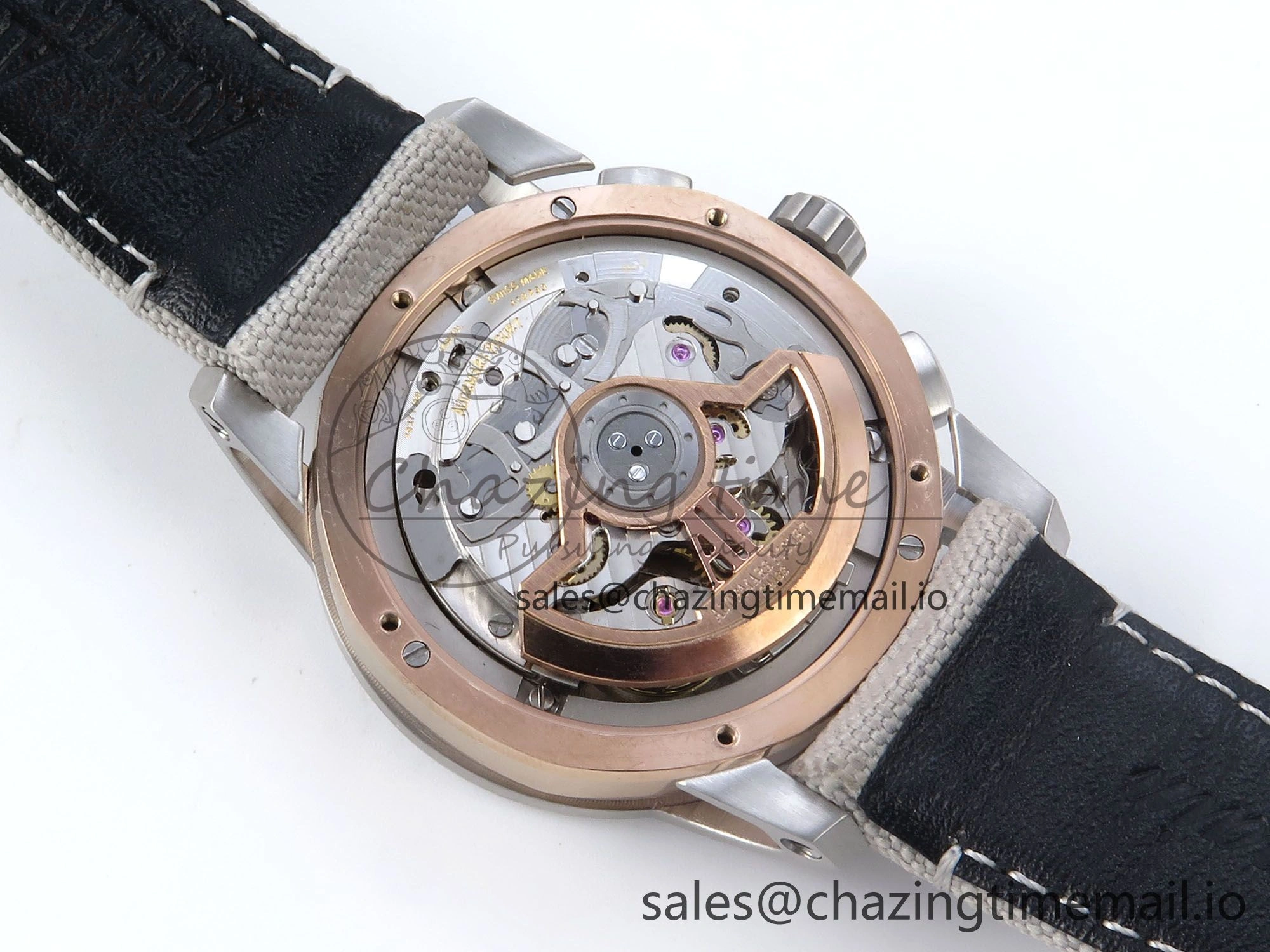 Code 11.59 Chrono 26393 SS APPF Best Edition Silver Dial on White Nylon Strap A4401