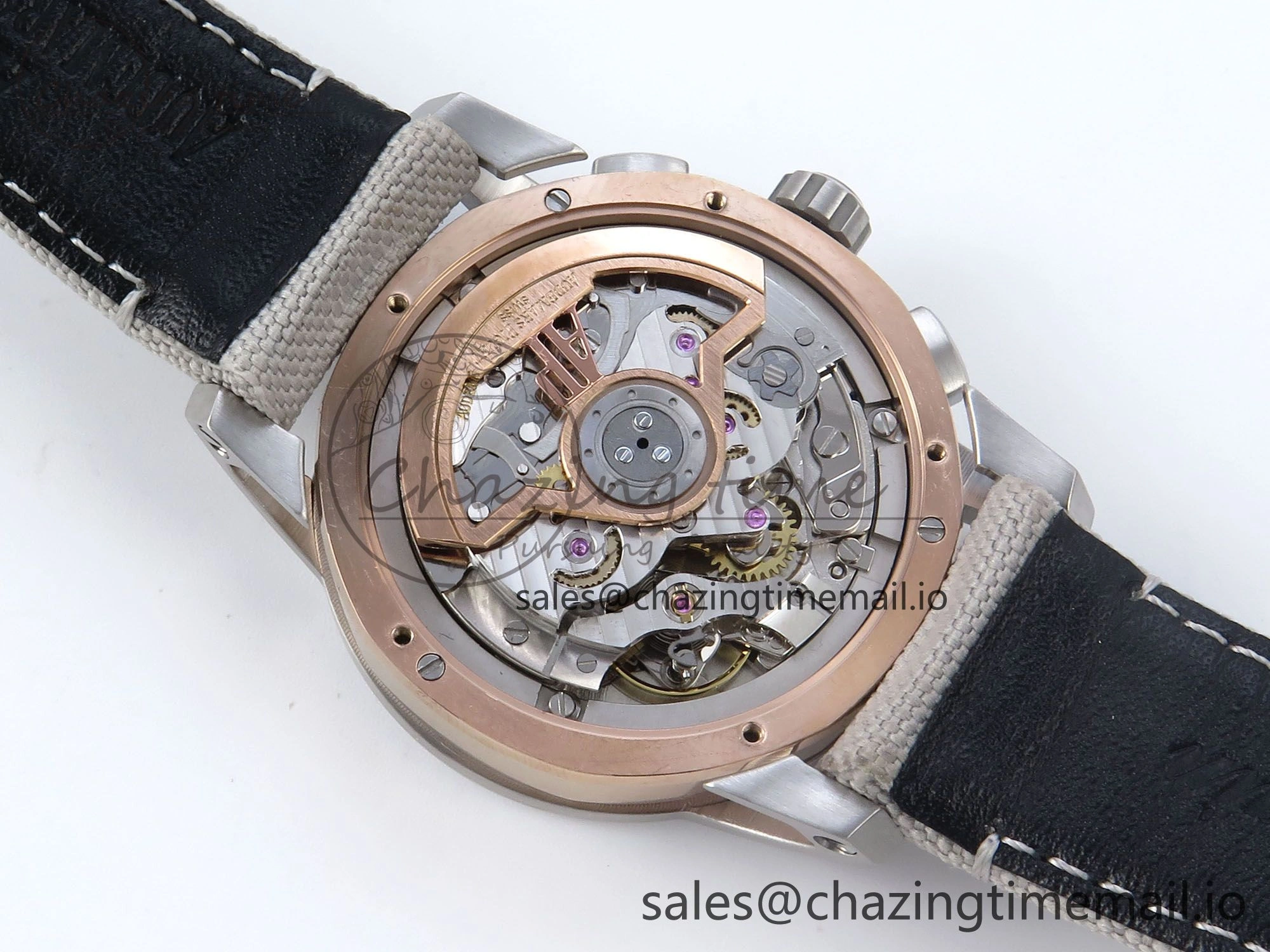 Code 11.59 Chrono 26393 SS APPF Best Edition Silver Dial on White Nylon Strap A4401