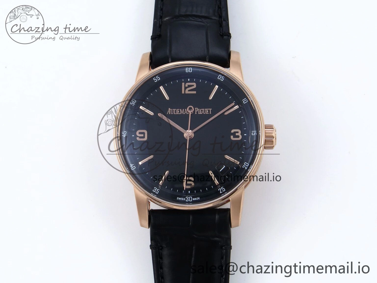 Code 11.59 RG 15210 APSF 1:1 Best Edition Black Dial on Black Leather Strap SA4302 Super Clone
