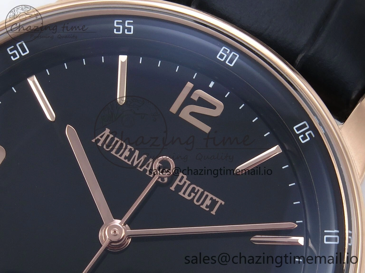 Code 11.59 RG 15210 APSF 1:1 Best Edition Black Dial on Black Leather Strap SA4302 Super Clone