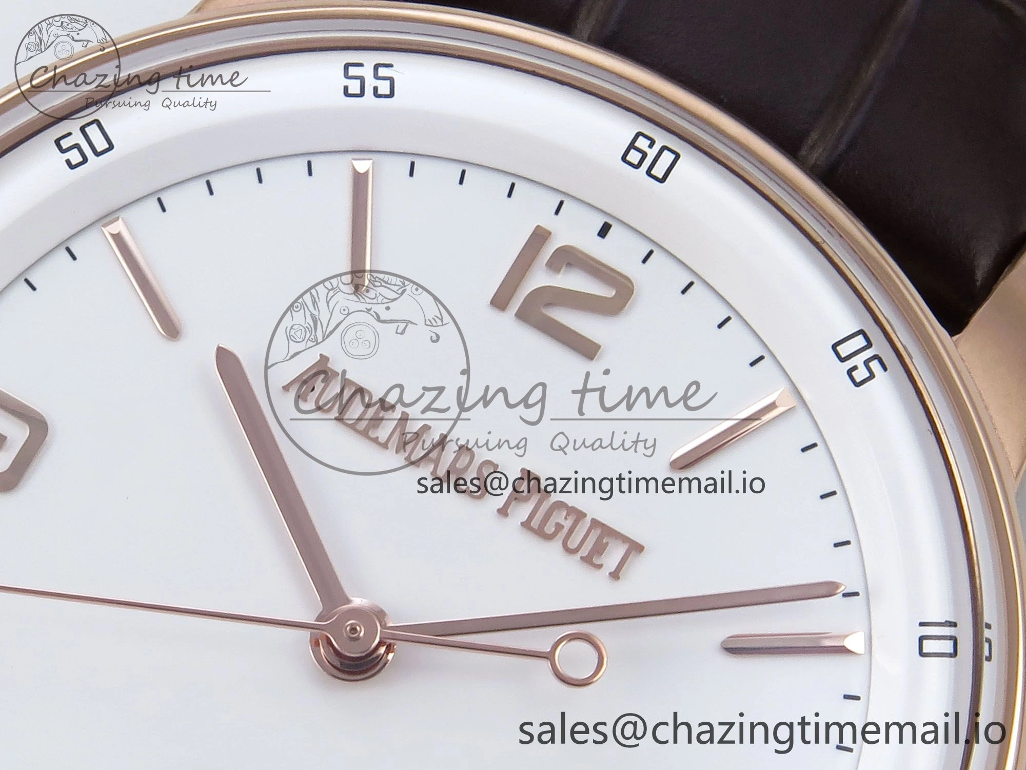 Code 11.59 RG 15210 APSF 1:1 Best Edition White Dial on Brown Leather Strap SA4302 Super Clone