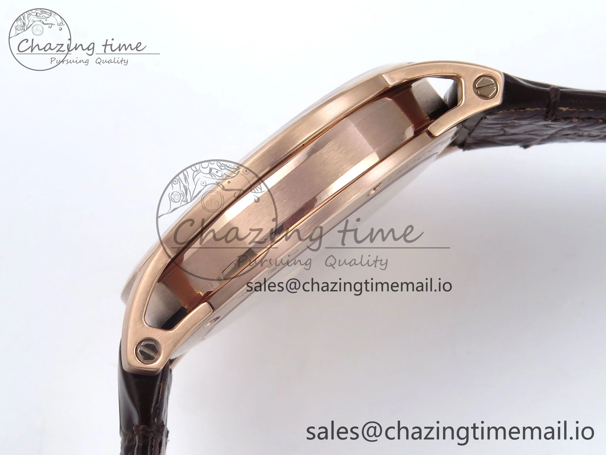 Code 11.59 RG 15210 APSF 1:1 Best Edition White Dial on Brown Leather Strap SA4302 Super Clone