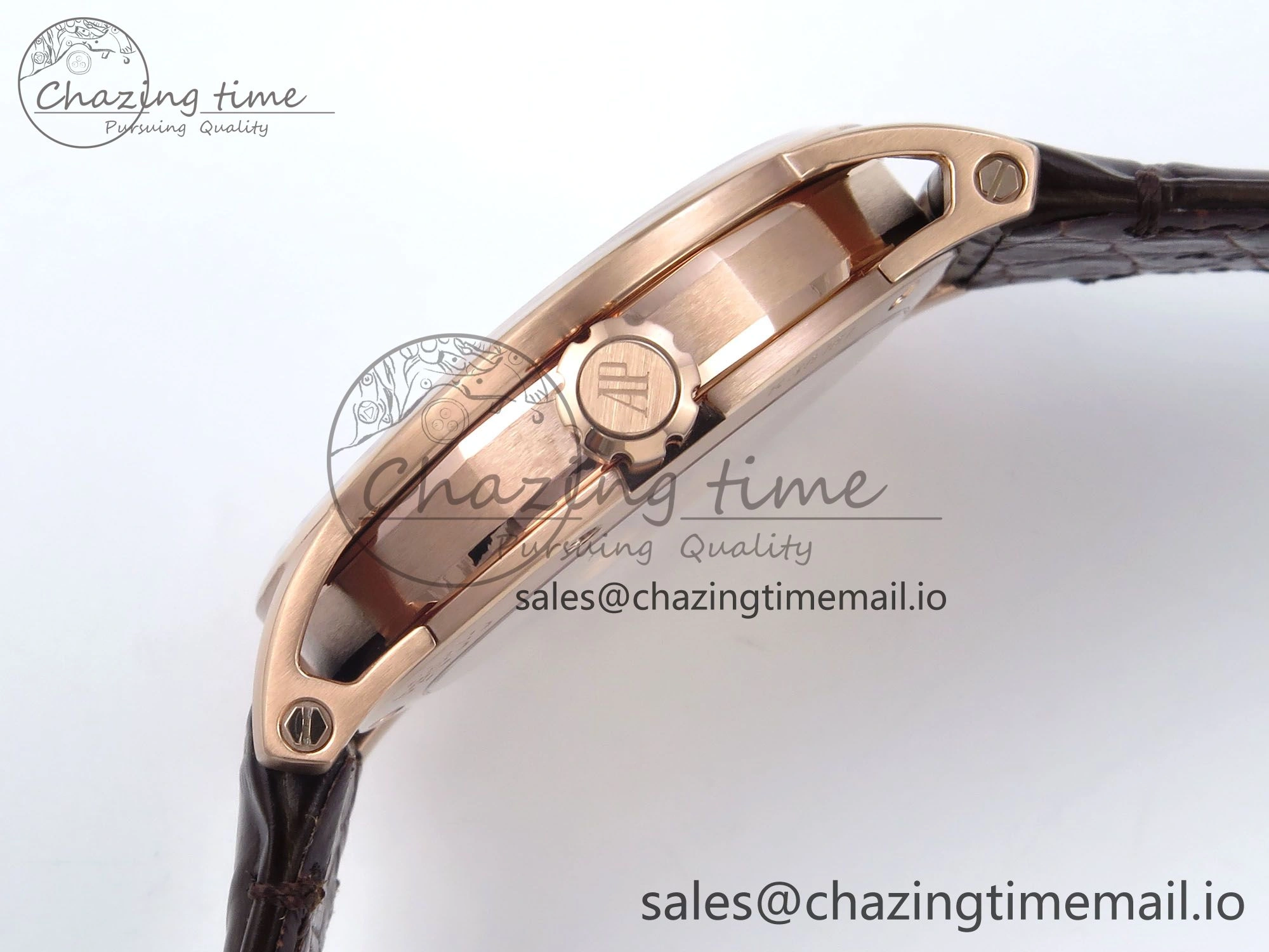 Code 11.59 RG 15210 APSF 1:1 Best Edition White Dial on Brown Leather Strap SA4302 Super Clone