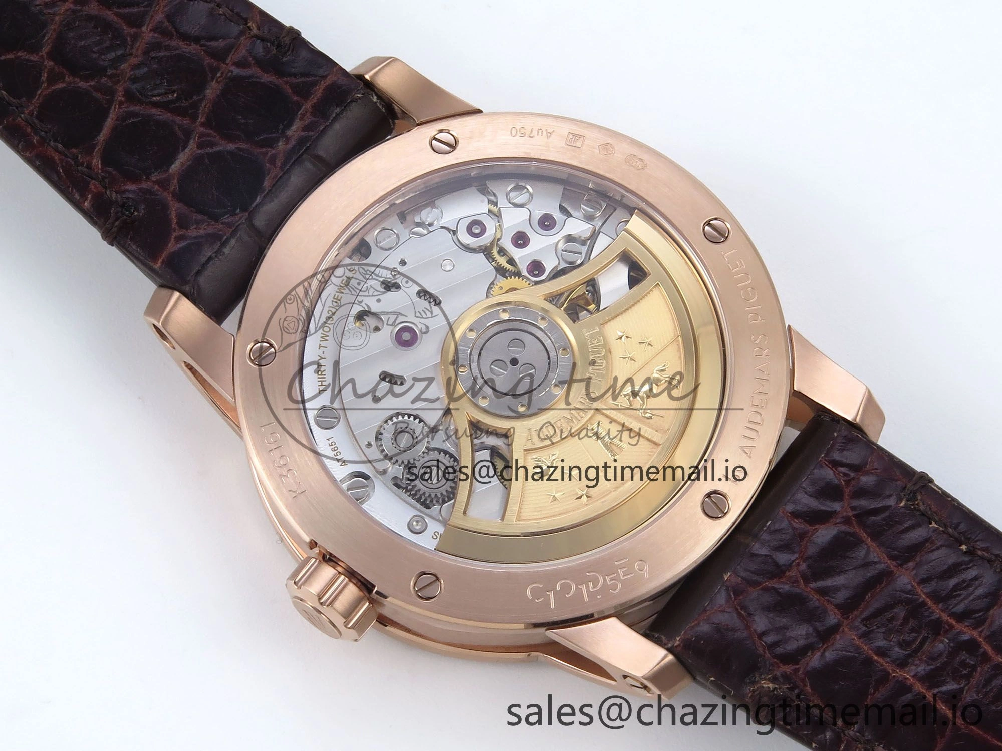 Code 11.59 RG 15210 APSF 1:1 Best Edition White Dial on Brown Leather Strap SA4302 Super Clone