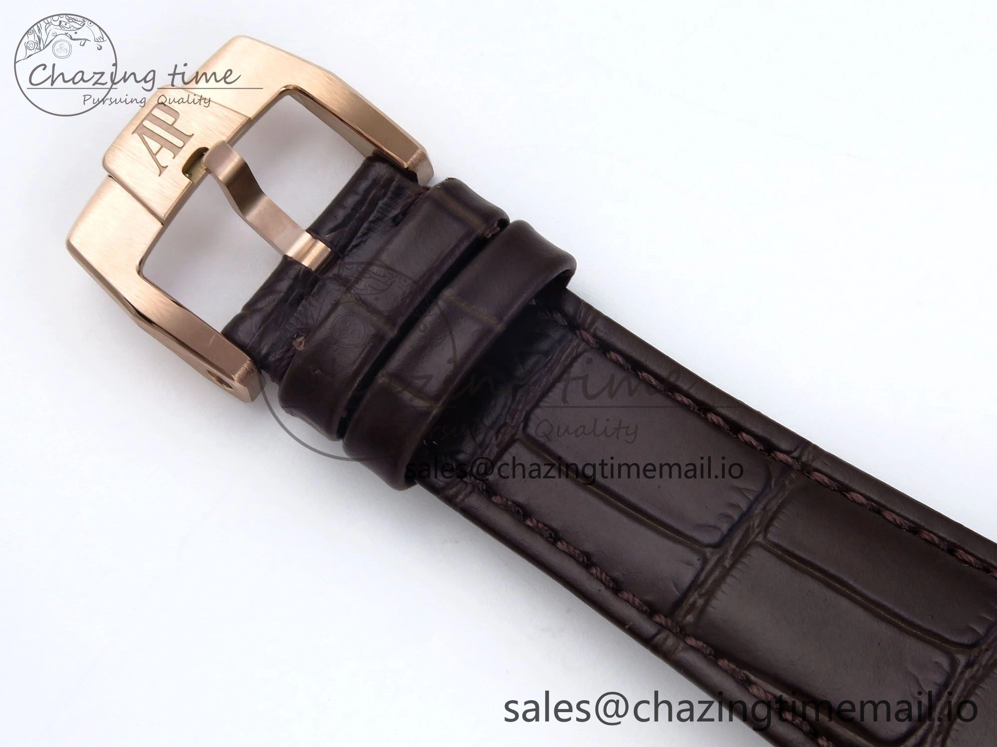 Code 11.59 RG 15210 APSF 1:1 Best Edition White Dial on Brown Leather Strap SA4302 Super Clone